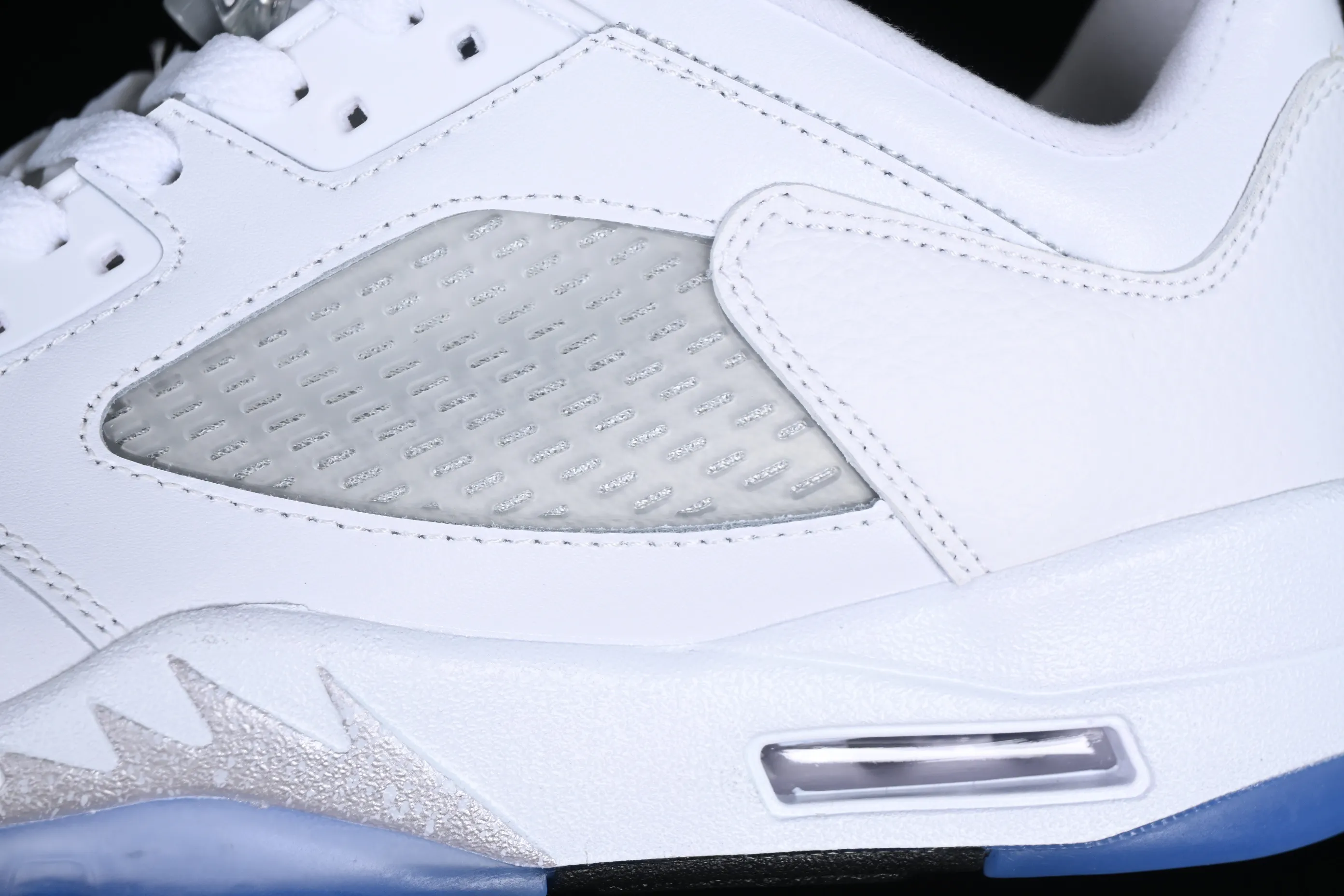 All categories Air Jordan Jordan series basketball shoes Air Jordan 5 Air Jordan 5 Low "White Silver" AJ5 Joe 5 white silver low-top casual sneakers 819172-122